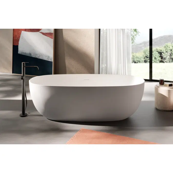 Ellisse bathtub in Light Aquatek and M-Lux