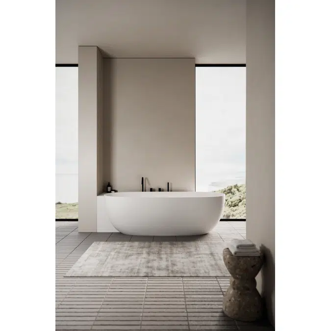 Ellisse bathtub in Light Aquatek and M-Lux