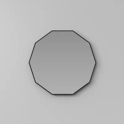 Deka aluminium framed decagonal mirror 이미지