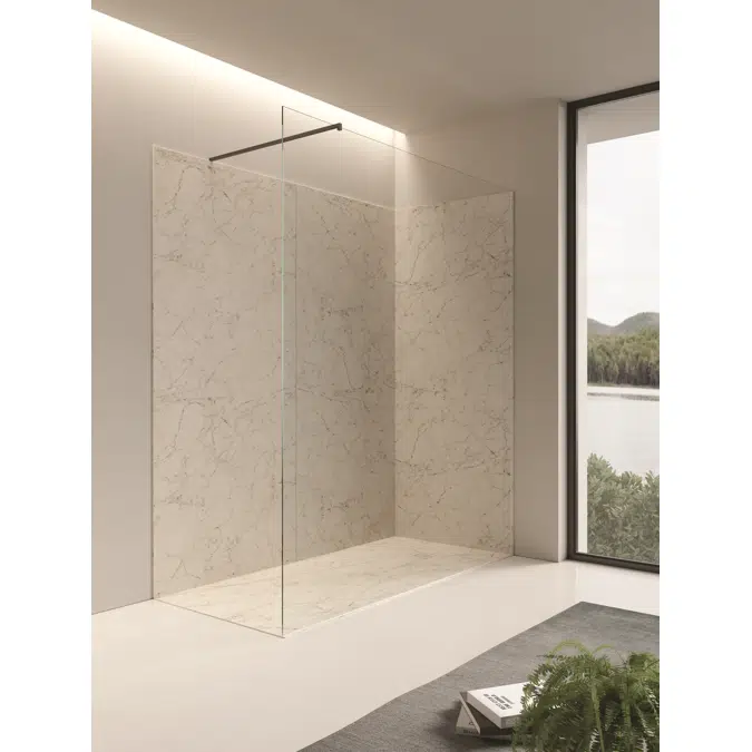 Blade shower tray flush installation