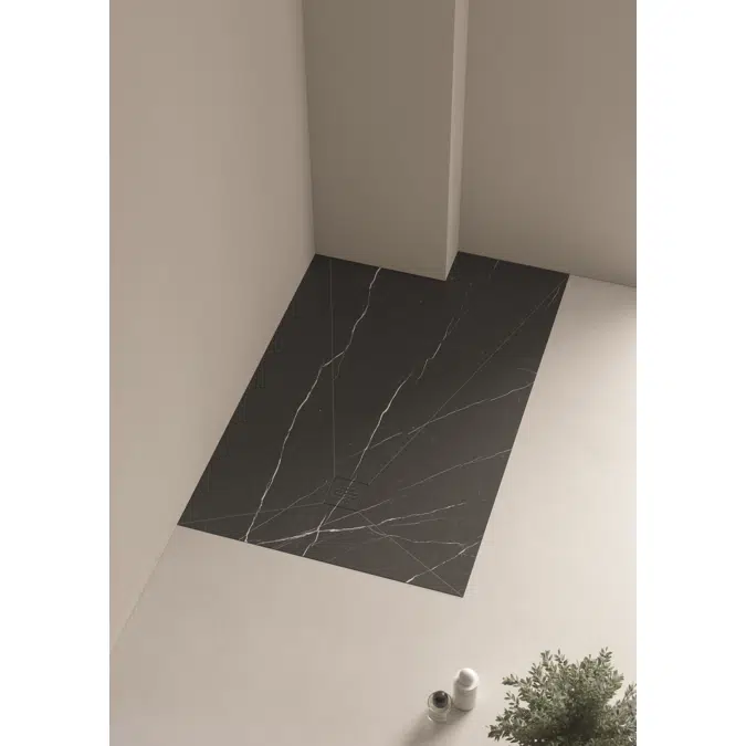 Blade shower tray flush installation