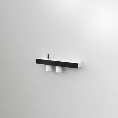 billede til shelf MODULA wall ALLUM./ACRITEK white + accessories  MAM40