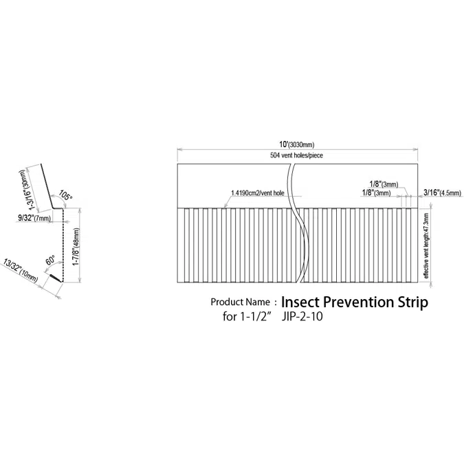 2x6 Insect Prevention Strip