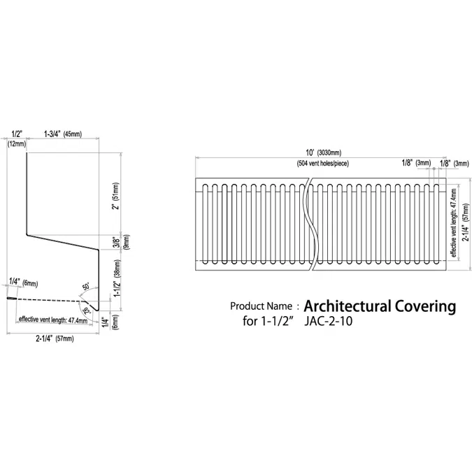 2x6 Architectural Covering