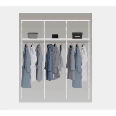 Image for Elfa Adjustable Closet- 16" Wire Shelf and Rod