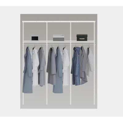 Image for Elfa Adjustable Closet -12" Wire Shelf and Rod