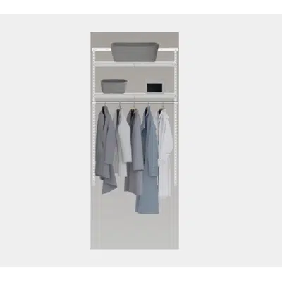 Image for Elfa Closet- Adjustable Wire Shelves with Rod