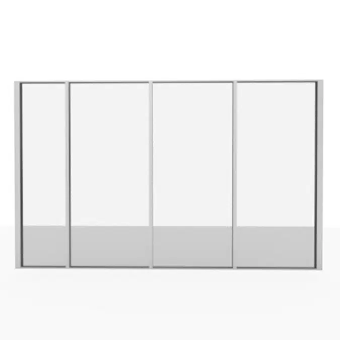 Aluminum partition - removable glass partition