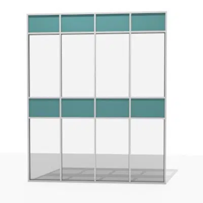 Image for Aluminum facade grid - 76% to 100 % transparent