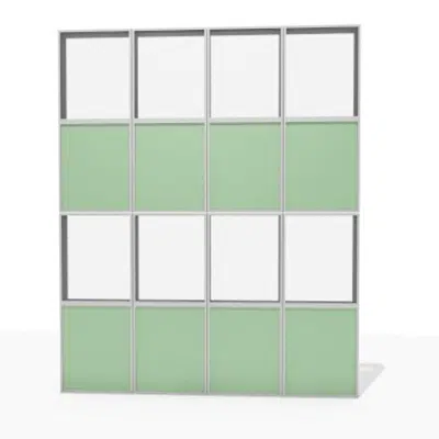Image for Aluminum facade frame - 50 % to 75 % transparent