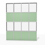façade aluminium simple peau cadre - 50% à 75% transparent