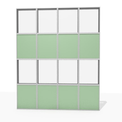 Image for Aluminum facade frame - 50 % to 75 % transparent