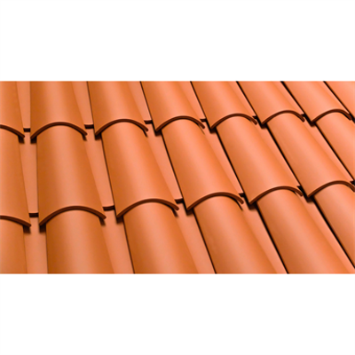 Image pour Barrel Roof Tile 40x15 Red