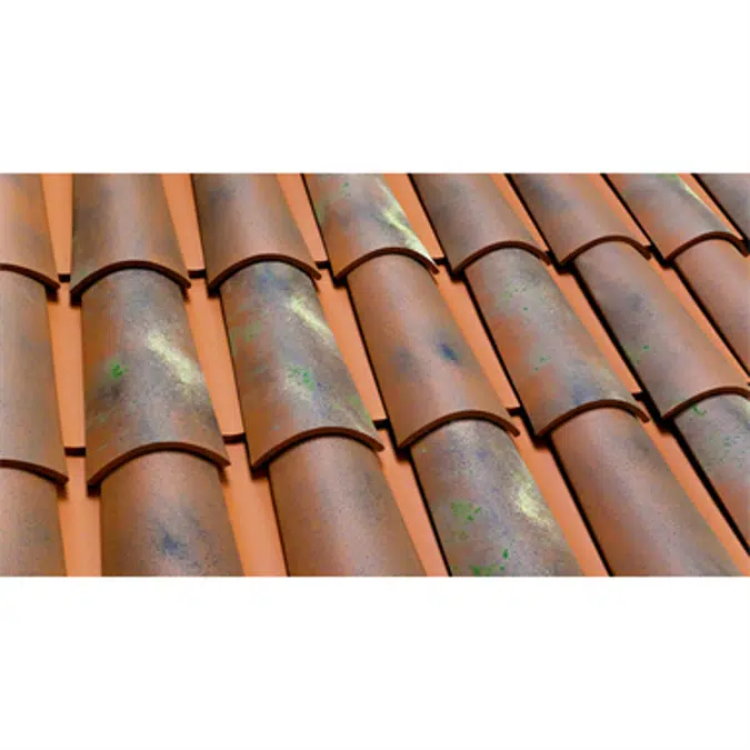 Barrel Roof Tile 40x15 Añeja