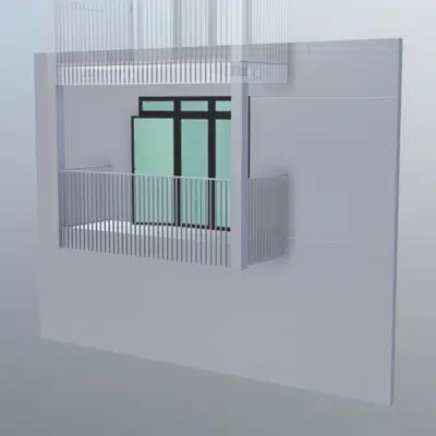 Image for Non-Structural Columns - Rectangular Vertical Bar  - 6m2 Balcony