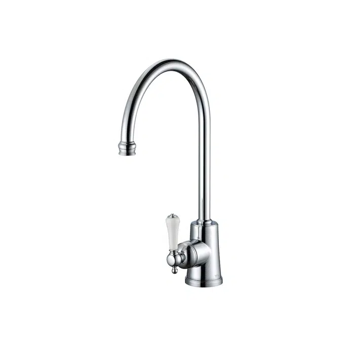 Kado Era Sink Mixer Large Porcelain Handle Chrome (5 Star)