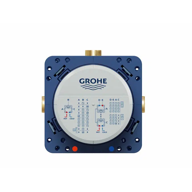 GROHE Smart Control Concealed Thermostat 3 Button Round Chrome