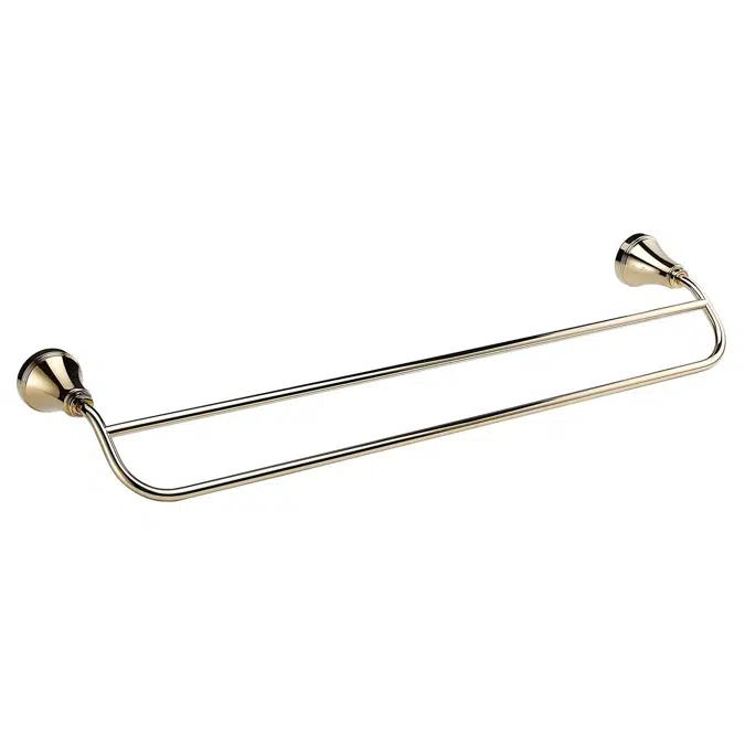 Kado Era Double Towel Rail 600mm Brass Gold