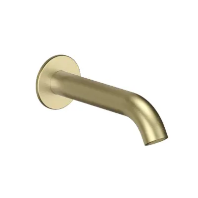 billede til Faucet Strommen Vara Wall Bath Outlet 150mm Brushed Admiralty Brass Lead Free