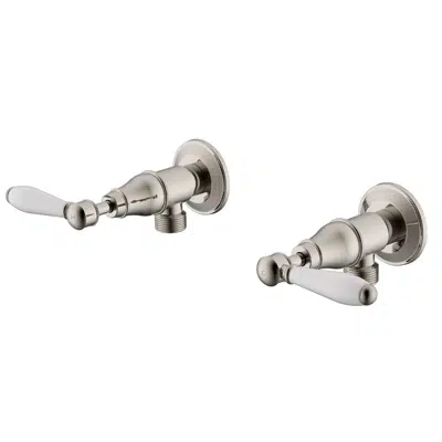 Image for Milli Voir Washing Machine Stops Lever Porcelain Brushed Nickel
