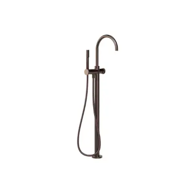 billede til Faucet Strommen Vara Disc Floor Mounted Bath Mixer with Handshower Kit Armada Bronze (3 Star)