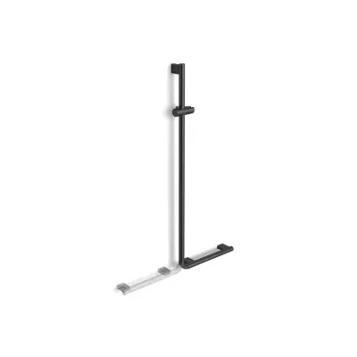 billede til Mizu Drift Assisted Living 90 Degree Shower Rail Matte Black