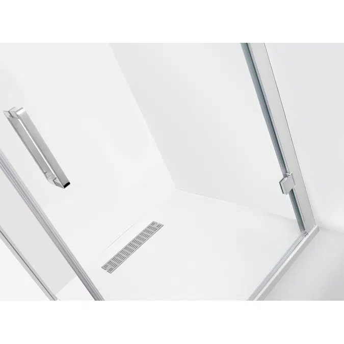 Posh Domaine MK2 1200x900 Semi Frameless Left Hand Entry Base & Screen Only Shower System