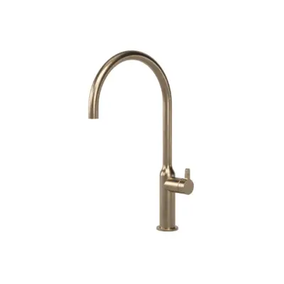billede til Faucet Strommen Vara Fin Gooseneck Sink Mixer Tap Discovery Bronze (4 Star) Lead Free