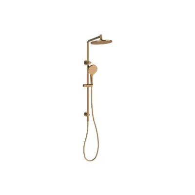 Image for Milli Marq Edit Twin Rail Shower Brushed Bronze (4 Star)