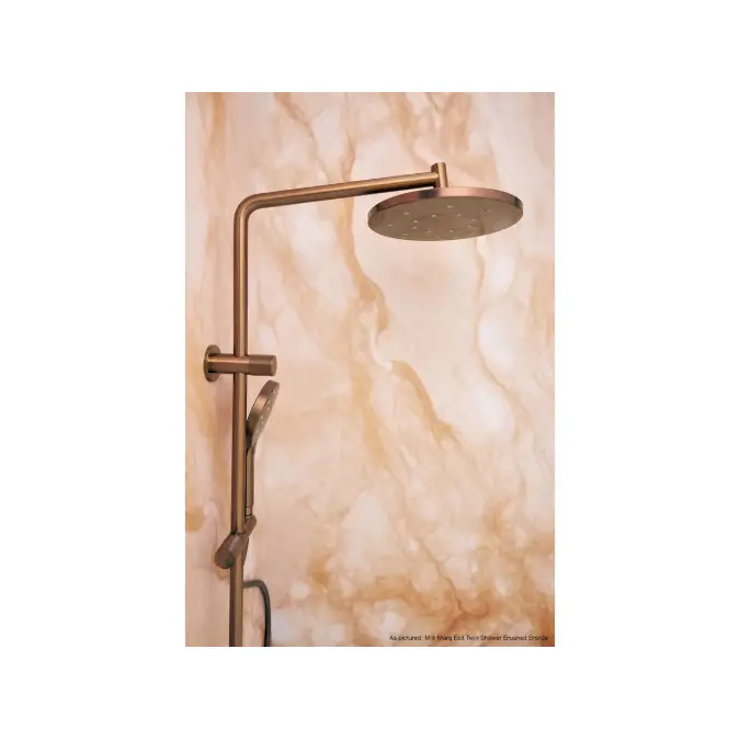 Milli Marq Edit Twin Rail Shower Brushed Bronze (4 Star)