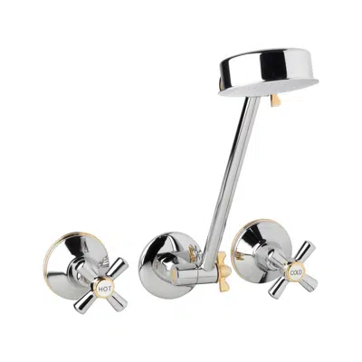imagen para Posh Bristol Shower Set Chrome / Gold (3 Star)