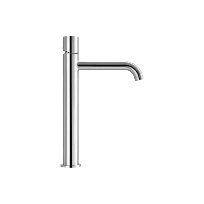Mizu Drift Dial Extended Height Basin Mixer Curved Spout Chrome (6 Star) Lead Free