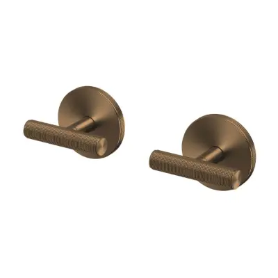 Image for Milli Etch Wall Top Assemblies with 15mm Extended Spindles Brushed Bronze Lead Free