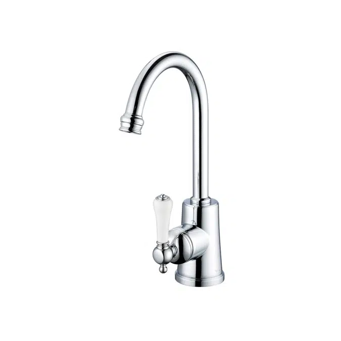 Kado Era Sink Mixer Small Porcelain Handle Chrome (5 Star)