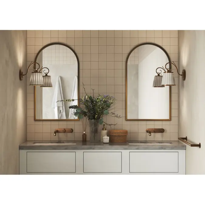 Faucet Strommen Vara Fin Wall Basin / Bath Hostess Tap System Right Hand 200mm Kit Discovery Bronze (6 Star) Lead Free