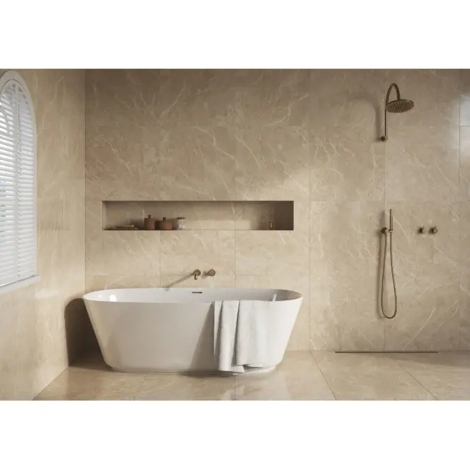 Faucet Strommen Vara Fin Wall Basin / Bath Hostess Tap System Right Hand 200mm Kit Discovery Bronze (6 Star) Lead Free