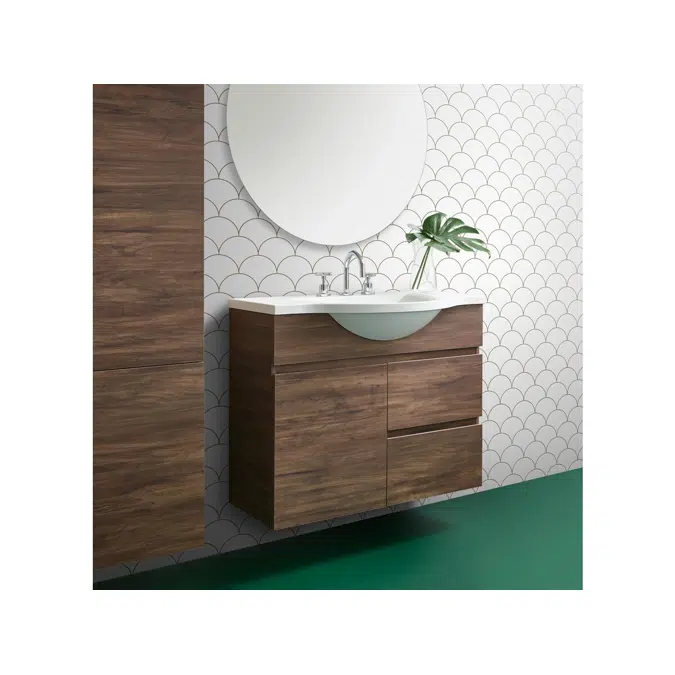 Posh Domaine 900mm x 900mm Round Polished Edge Mirror