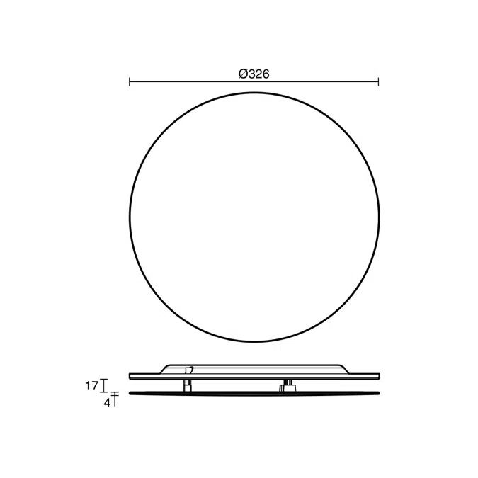 Kado Lux HiFlow 250 Fascia Only Round Matte White