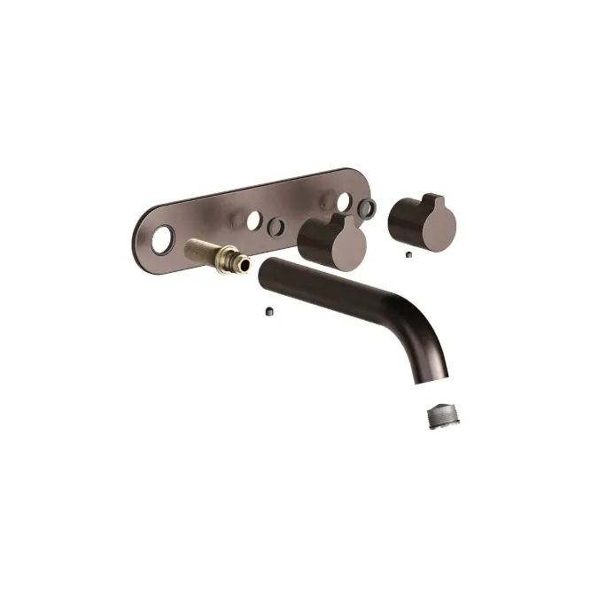 Faucet Strommen Vara Fin Wall Basin / Bath Hostess Tap System Right Hand 150mm Kit Armada Bronze (6 Star) Lead Free