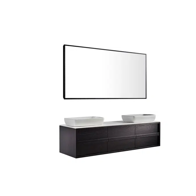 ISSY Z8 1201mm - 1600mm x 50mm x 680mm - 980mm Custom Mirror