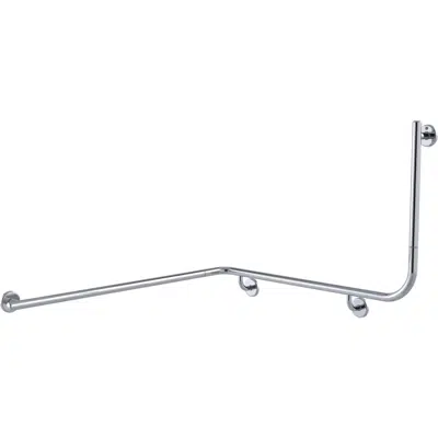 Image pour Mizu Drift 1110 x 1030 x 600 x 90 Degree Accessible Grab Rail Modular Left Hand Polished Stainless Steel