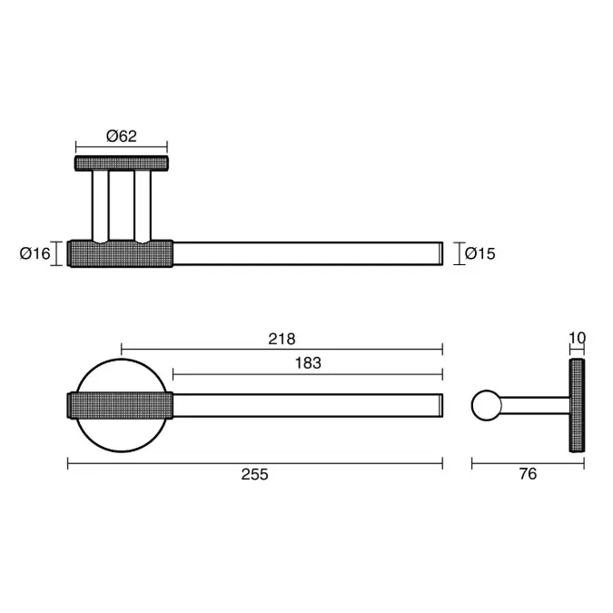 Milli Marq Edit Guest Towel Holder Chrome