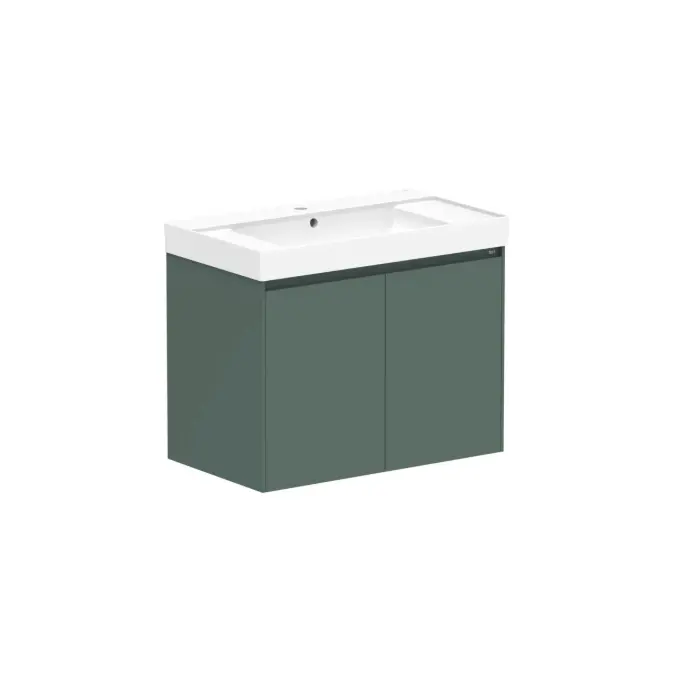 Roca Ona Vanity All Door Centre Bowl 800mm Matte Green