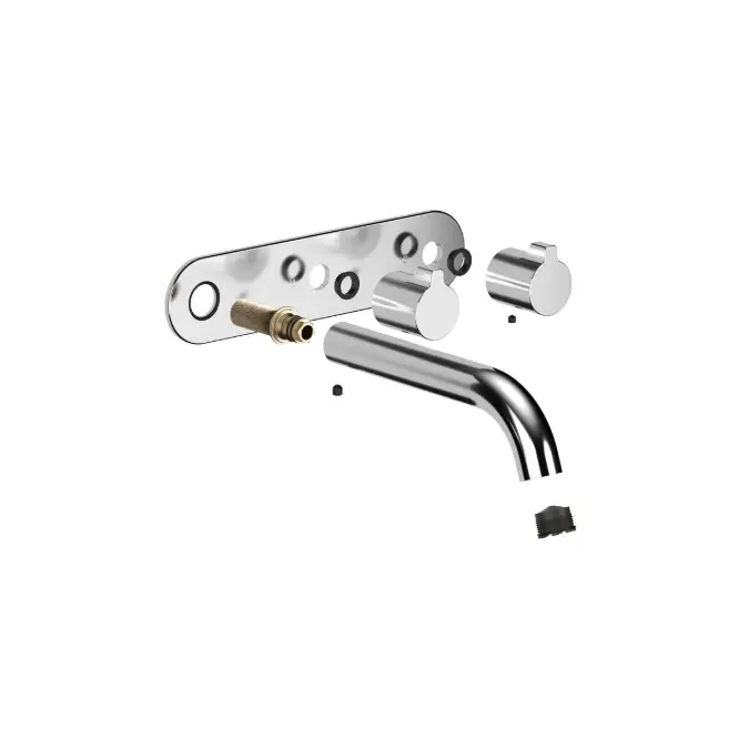 Faucet Strommen Vara Fin Wall Basin / Bath Hostess Tap System Right Hand 150mm Kit Chrome (6 Star) Lead Free