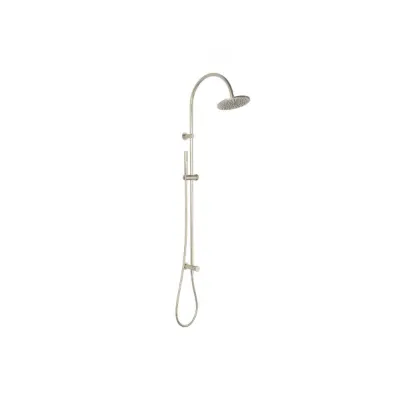 billede til Faucet Strommen Vara Disc Twin Rail Shower Brushed Nickel (3 Star)