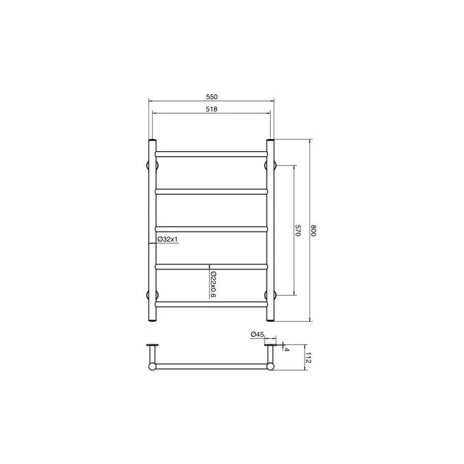 550 best sale towel rail