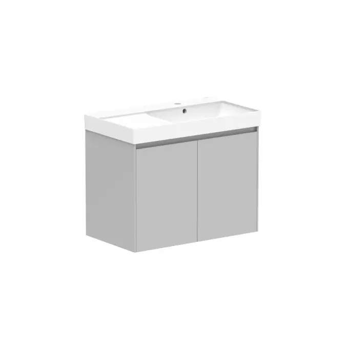 Roca Ona Vanity All Door Right Hand Bowl 800mm Matte Grey