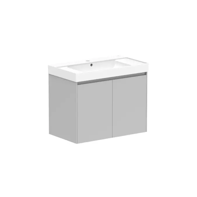 Roca Ona Vanity All Door Centre Bowl 800mm Matte Grey