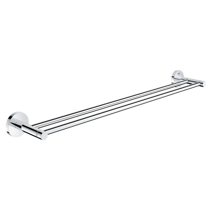 GROHE Essentials Accessories Double Towel Rail 600mm Chrome