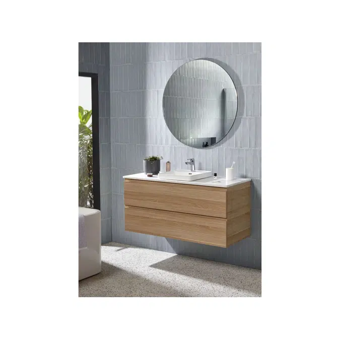 Posh Domaine Semi Inset Overflow Basin 1 Taphole White